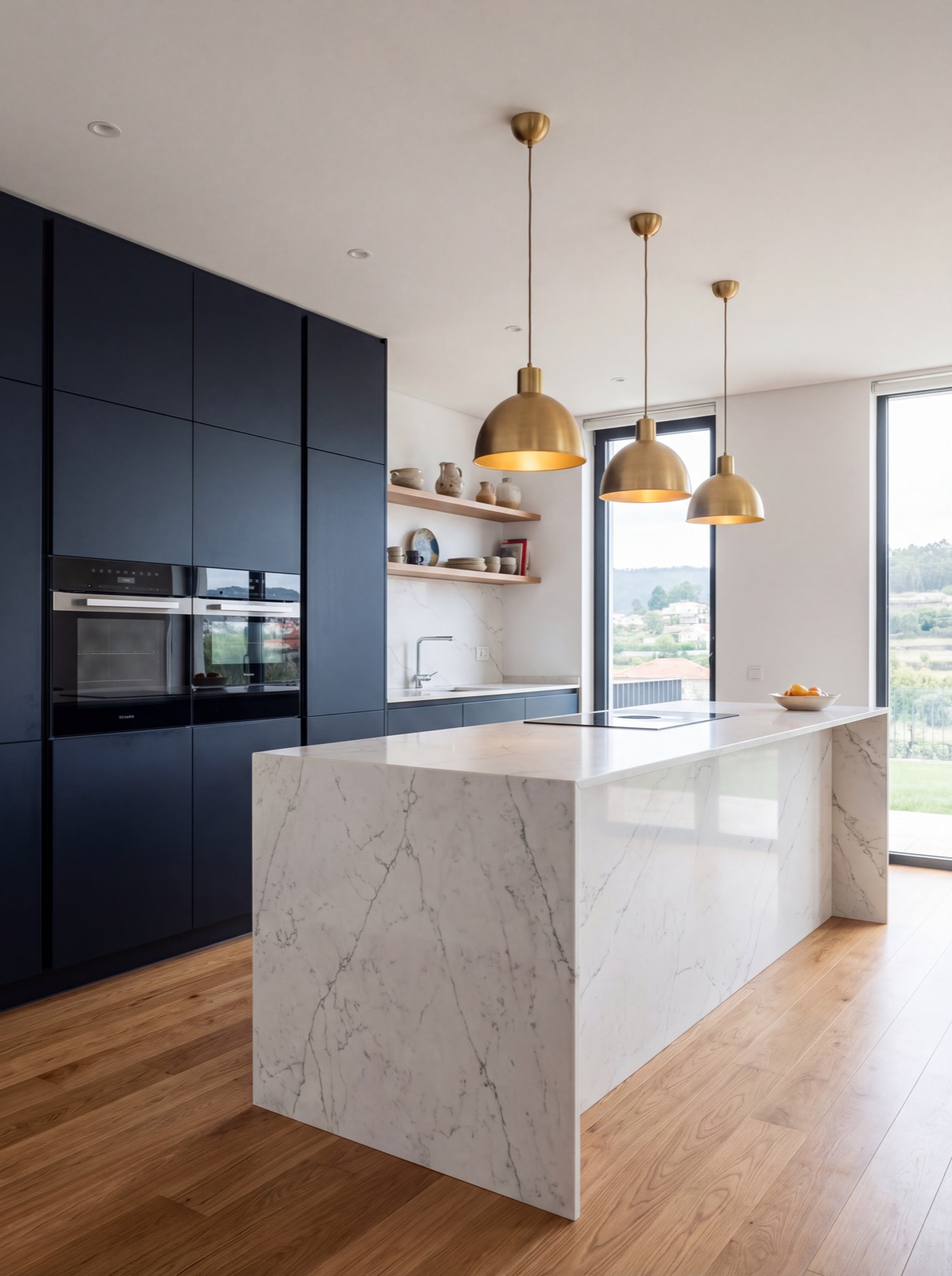 Cozinha open-plan com sala em São João da Madeira